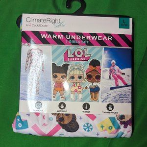 Hpietela --ClimateRight by Cuddl Duds Girls LOL sz 8/10 and  6/7